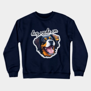 dog mode on Crewneck Sweatshirt